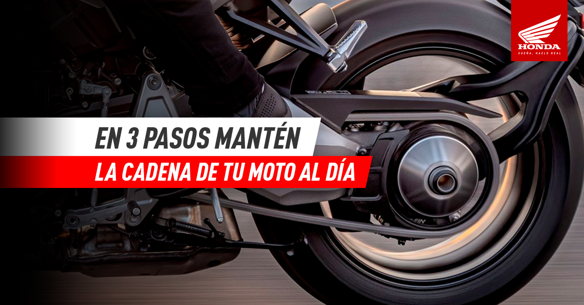 3 pasos para mantener la cadena de tu moto