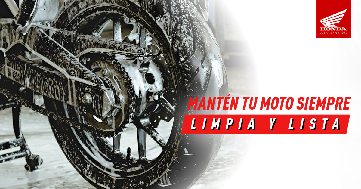 ¿Qué se necesita para lavar una moto?
