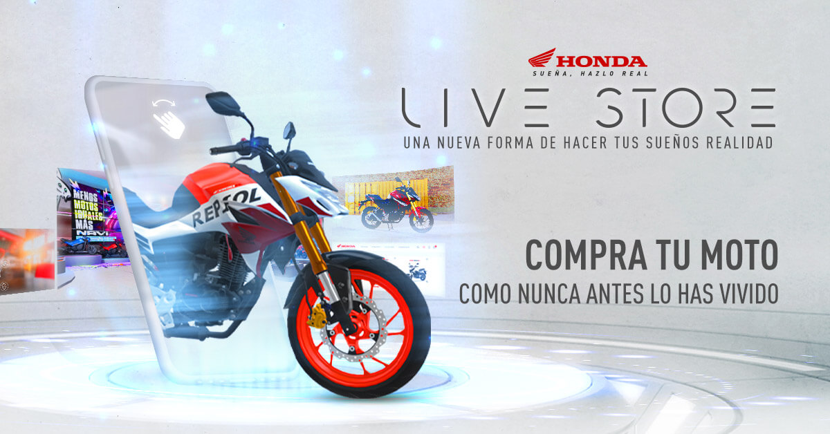 Nuevo Live Store Honda motos tienda online 3D
