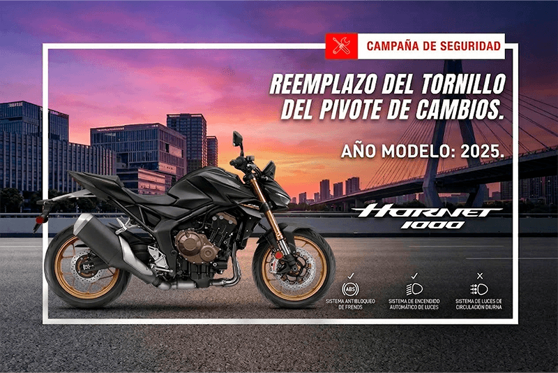 Campaña de seguridad CB 1000R